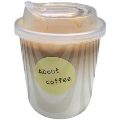 China China Factory Eco-friendly Disposable Plastic Cup China PTE Beverage Milk Plastic U Shaped Cold Tea Cup With Lid YGH-343 for sale