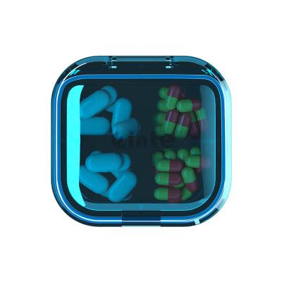 China Medicine In Stock 7 Day Storage Boxes Per Week Portable Medicine Box Pill Case Individually Packed Box YGP-808 for sale