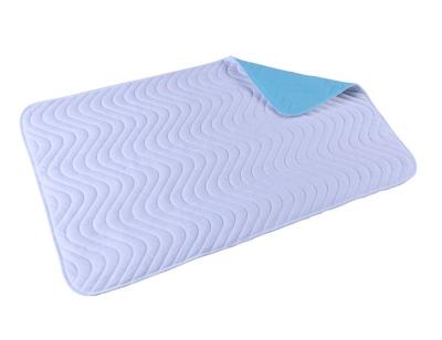 China Factory Price Microfiber Bed Cushion Underpad Reusable Absorbent Rayon Incontinence Waterproof Reusable Bed Pad With Band for sale