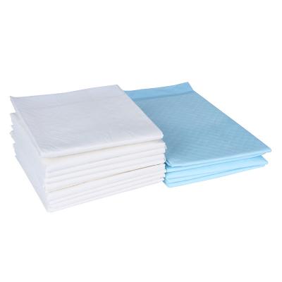 China Changing Disposable Blue Baby Diapers 60x60 Underpad Bed Underpads Baby Urine Pad for sale