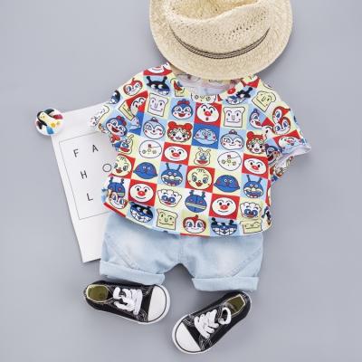 China 100%Cotton Kids Clothing Baby Boy Clothes Sets Children Short Sleeve T-shirts +Pants Suits Wholesale for sale