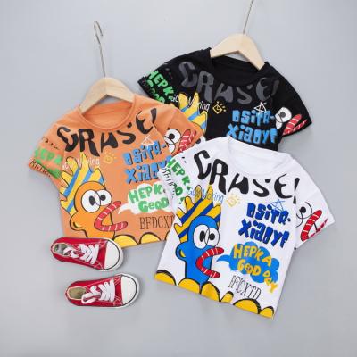 China Boutique Clothing For Kids Wear Baby Boy Clothes Children Summer T-shirts cotton Wholesale for sale