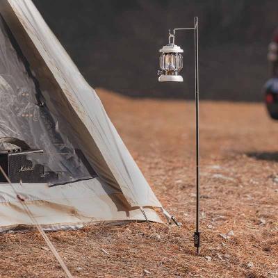 China Lightweight Outdoor Camping Portable Aluminum Folding Table Lamp Camping Light Stand for sale