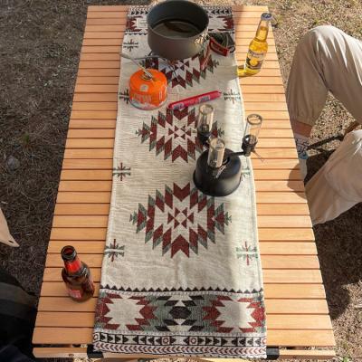 China Folding Solid Wood Table Picnic Table Egg Roll Easy Carry Camping Portable Outdoor Home Outdoor Table for sale