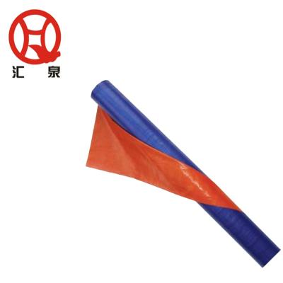 China Double faced 2m 240gsm pe tarpaulin poly tarpaulin roll wide blue orange blue waterproof lona for sale