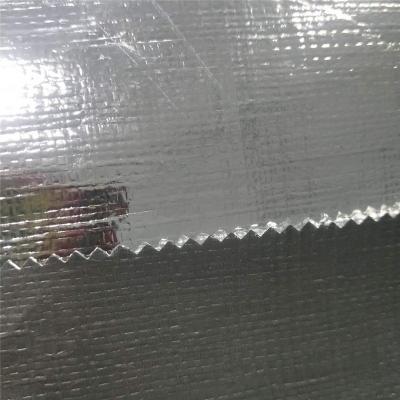 China Water Resistant PE Laminated Single Side Double Side Aluminum Foil Woven Fabric 165gsm 110gsm 200gsm for sale