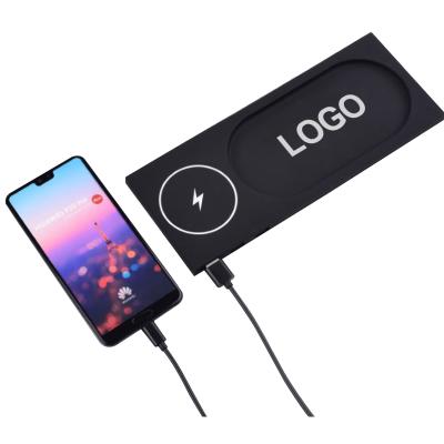 China Mobile Phone 3 in 1 Wireless Charger Pad Led Light Wireless Charger Pad Full Printing Wireless Charging Pad Station for sale