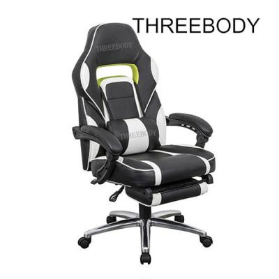 China Mobile Comfy Seat Gaming Chair Breathable High Straight Back With Lumbar Support for sale