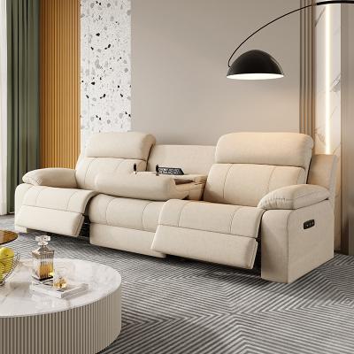 China Modern Simple Multi-Functional Cabin Cat Scratch Cloth Living Room Electric Sofa for sale