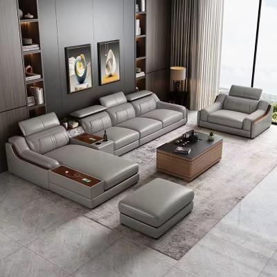 China AiChuang Lichte Luxe Moderne Nordic Style Leer Sofa Te koop