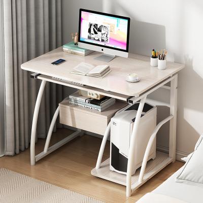 China 3D WOOD Modern Simple Computer Desk Desktop Desk Bookshelf Integrated Study Table for sale