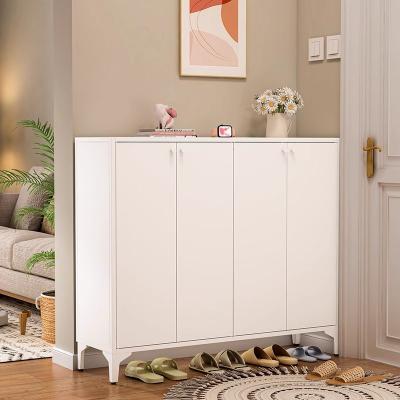 China Modern Simple Large Capacity Household Home Entryway Steel Shoe Rackstorage Cabinet for sale