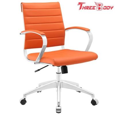 Chine Chaise arrière orange de bureau exécutif de cadre en aluminium à la maison moderne confortable de meubles mi à vendre