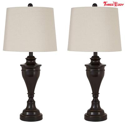 China Bronze Finish Modern Table Lamps , Nightstand Contemporary Side Table Lamps for sale