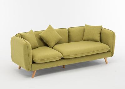 China Sitzer-Gewebe-Sofa des Freizeit-modernes Schlafzimmer-Möbel-Frucht-Grün-3 elegant zu verkaufen