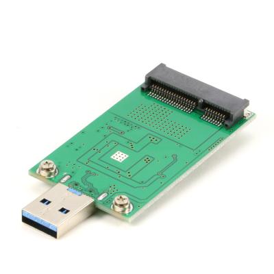 China USB3.0 to mSATA SSD External USB 3.0 Conveter Adapter without Case No USB Cable Need for sale