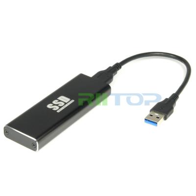 China M.2 NGFF SSD to USB 3.0 Enclosure NGFF To USB Converter Adapter for sale