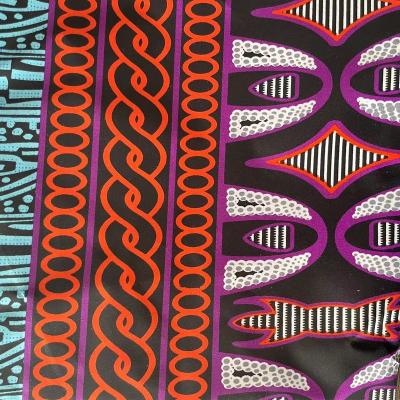 China Wholesale Thick Polyester 100% African Wax Fabric Shrink-Resistant Microfiber Printed Fabric For Garment for sale