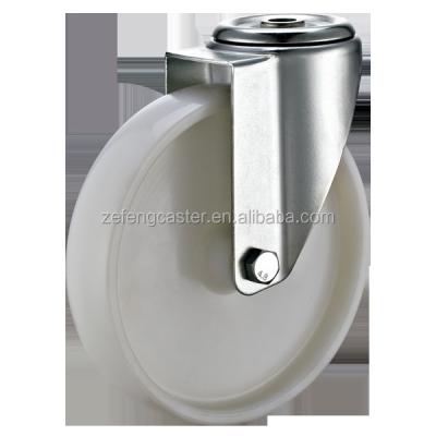 China European Industrial Equipment Swivel Bolt Hole Caster With PP Wheel for sale