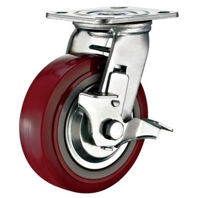 China Loda high situation heavy duty casters with anti-static tpr or high temperature resistant wheel for sale