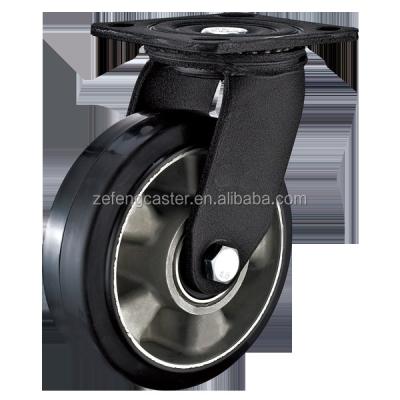 China Contemporary Heavy Duty Caster With Mold On Rubber Wheel for sale