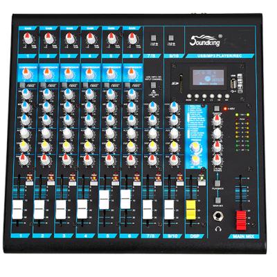 China Soundking Portable 10-Channel Professional Analog Mixer Console 339mmX70mmX359mm for sale