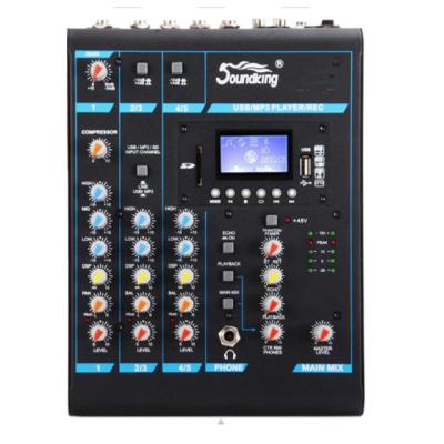 China Soundking Portable Professional Analog Mixer 5-Channel Console 195mmx80mmx270mm for sale