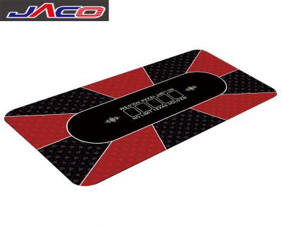 China Palying Card JACO Texas Poker Tablecloth Pad Around Table Jack Table Rubber Pad Poker Black for sale