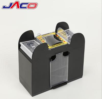 China Recreation JACO Premium Automatic Card Shuffler Battery Operated Support 6 Decks Professional Cards Shuffling Machine Shuffling Passes Fast for sale