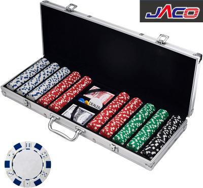 China Home Entertainment JACO Professional 500 Chips Poker (11.5g) Set With Case for sale