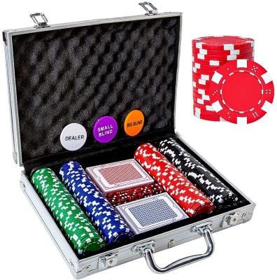 China JACO Professional 300 composite poker chips in ABS plastic+ metal (11.5g) set with case for sale