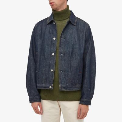 China Custom Made Viable OEM Logo Men's Plus Size Jacket Jeans Coat High Quality Denim Jacket Coat For Men for sale