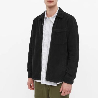 China High Quality OEM Logo Men's Plus Size Jacket Coat Corduroy Bomber Jacket Coat Custom Made Viable For Men for sale