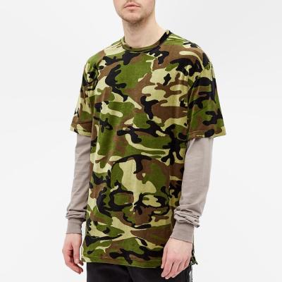 China OEM QUICK DRY 100% Custom Logo Cotton Camouflage Color Print Vintage T-Shirt Plus Size Short Sleeve Mens T Shirts for sale