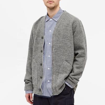 China high quality custom made OEM Anti-wrinkle plus size cardigan sweater coat knitted splice cardigan sweater for men for sale