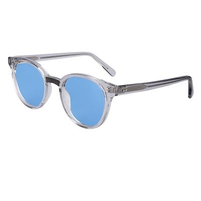 China Fashion Sunglasses Italy Design Polarized Clear Frame Mazzucchell Acetate Transparent Sunglasses for sale