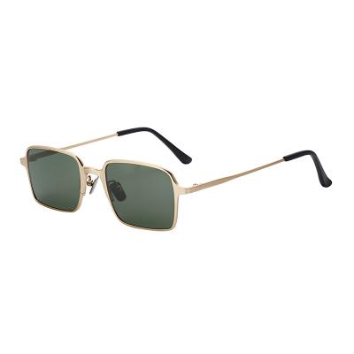 China Fashion Sunglasses Vintage Metal Polarized Polarized Unisex Designer Custom Dark for sale