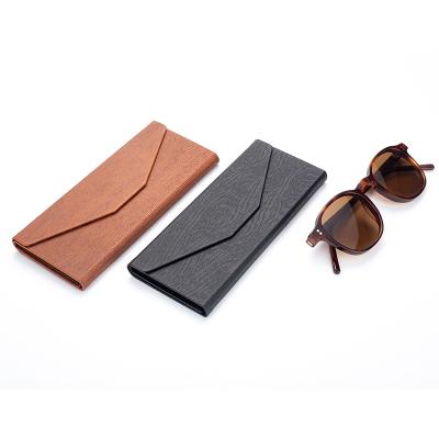 China Unisex Foldable Triangular Eyewear Glass Cartons Folding Sunglasses Case for sale