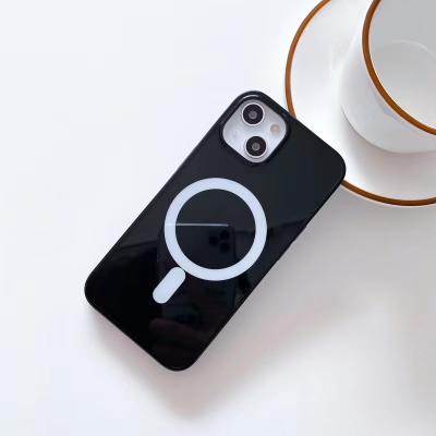 China High Quality Shockproof Safe Magnetic Clear TPU Mobile Phone Cover For iPhone 13 Case With Magnet for sale