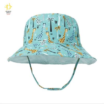 China Adjustable Toddler Bucket Hat Connectyle Adjustable Toddler Bucket Hat And Toddler UV UPF 50+ Bucket Hats Children Sun Protection Summer Play beach reversible for sale