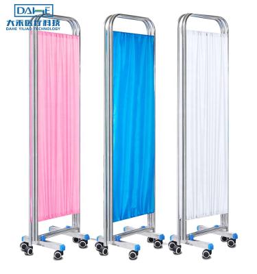 China Factory Direct Sale Modern Movable Foldable Room Divider Privacy Wheeled Partition Screen For Hospital Ward for sale