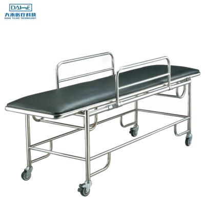 China YGM B12 factory wholesale 304 stainless steel hospital ambulance modern first aid medical stcheelstretoher patient transport trolley for sale