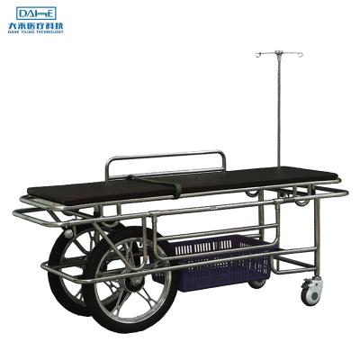 China YGM B10 Factory Outlet Modern Hospital Stainless Steel 304 Stainless Steel Emergency Car Stretcher Bed Patient Transfer Trolley for sale