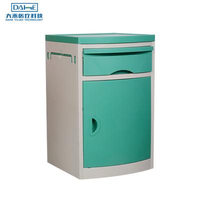 China Modern Hot Selling Hospital ABS Plastic Table Bed Side Cabinet Cheap Nightstand for sale