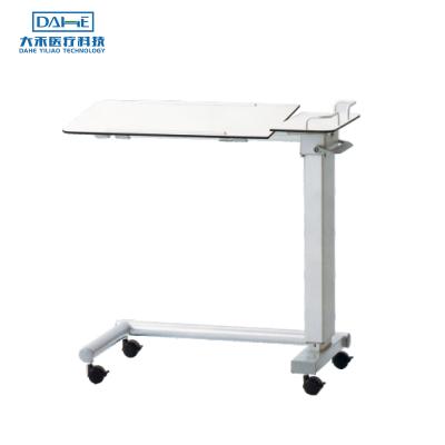 China Adjustable Detachable Rotary Movable Table Hospital Furniture Overbed Hospital Height Patient Bedside Table for sale