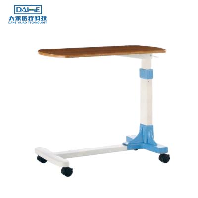 China Adjustable Height Furniture Manufacturer Adjustable Gas-Spring Overbed Medical Table Top For Hospital And Home Use for sale