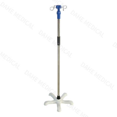 China Hospital Adjustable Clinic Height Adjustable Stainless Steel Infusion Stand for sale