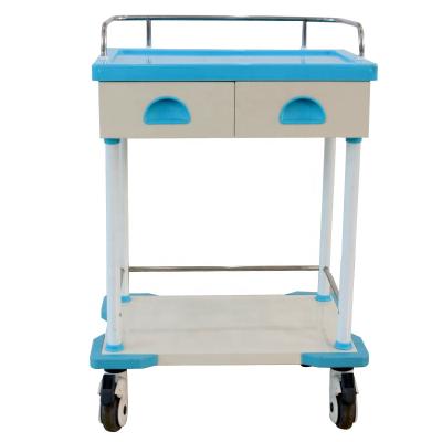 China Hospital Trolley Furniture Manufacturer ABS Plastic Material Medical Clinical Trolley for sale