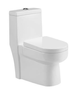 China Double-flush made in china cheap price sanitary ware washroom ceramic siphonic one piece bathroom toilet for sale