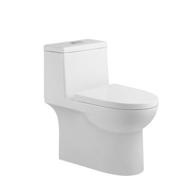 China Hot Selling Modern Design Bathroom Toilet Sanitary Ware Double-Flow Bowl Siphonic One-Piece Ceramic WC Toilets for sale